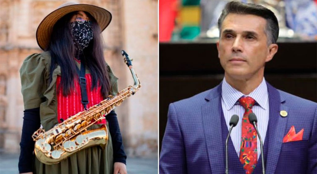 María Elena Ríos, saxofonista atacada con ácido, llama “oportunista” a Sergio Mayer