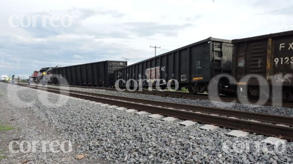 Tren se descarrila en Irapuato y deja a cuatro lesionados