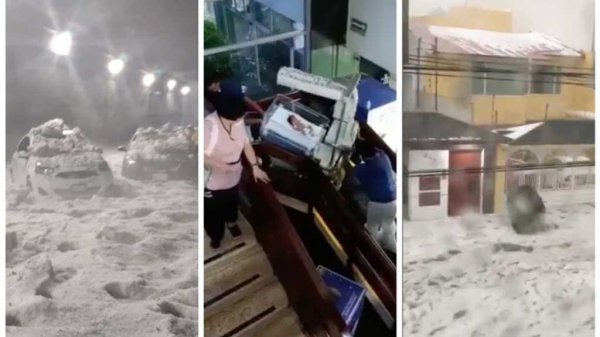 Granizada en Edomex deja un hombre muerto y provoca evacuación de hospital