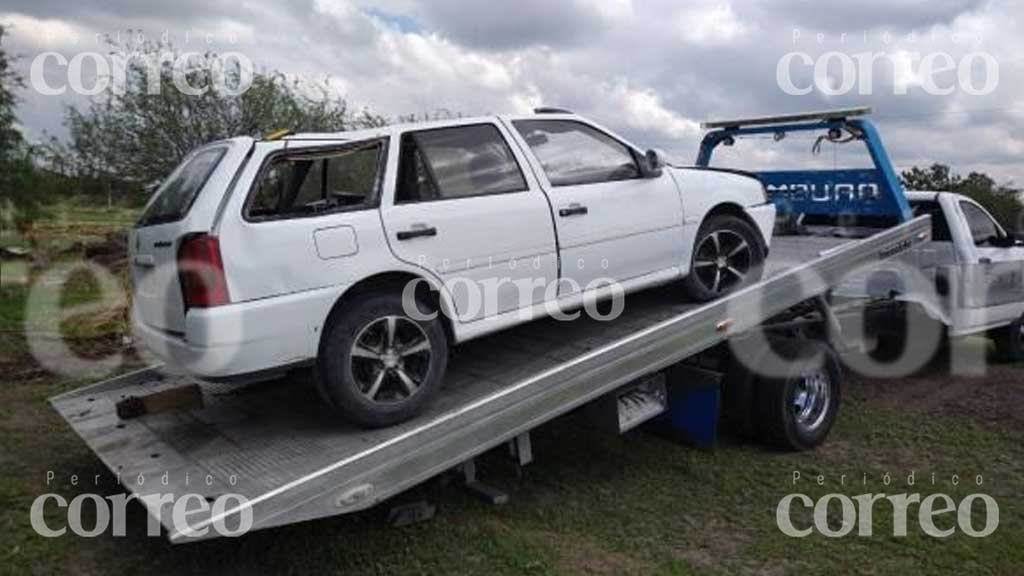 Recuperan en Villagrán vehículo robado en carretera de Salamanca