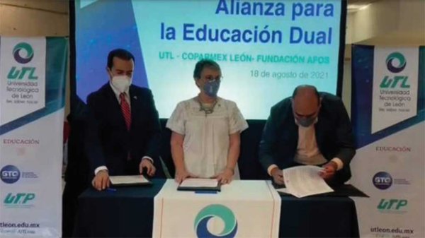 Implementan UTL y Coparmex León modelo de formación dual para jóvenes