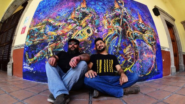 Ya está listo el mural de Chano Barrera y Chas Lucas en homenaje a ‘Jazzamoart’