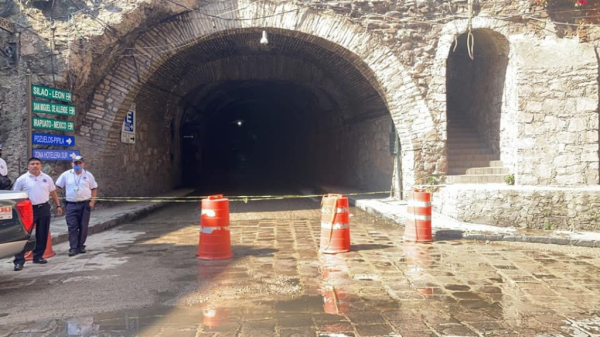 Cierran túnel Los Ángeles en Guanajuato capital por mantenimiento