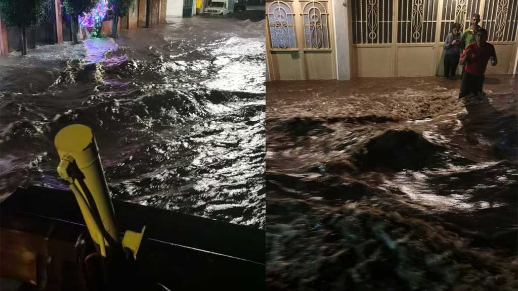 Inundaciones por fuertes lluvias afectan a cerca de 50 familias en Uriangato