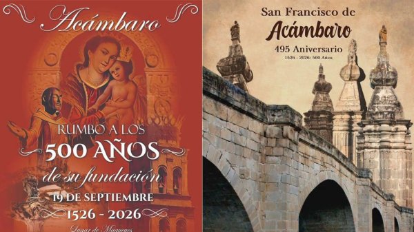 Celebran 495 años de fundación de Acámbaro con cartel