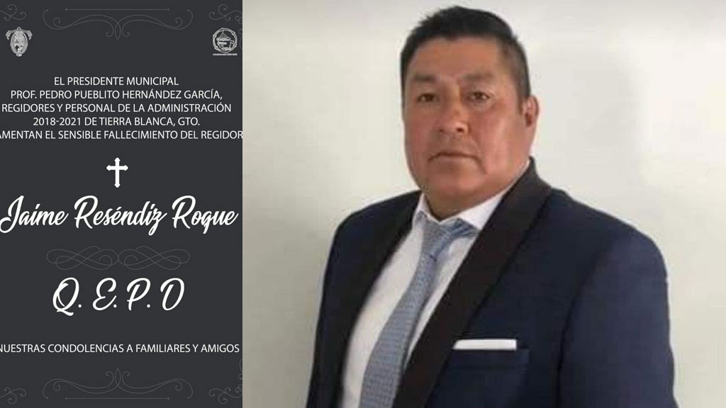 Fallece por Covid-19 Jaime Reséndiz Roque, regidor de Tierra Blanca