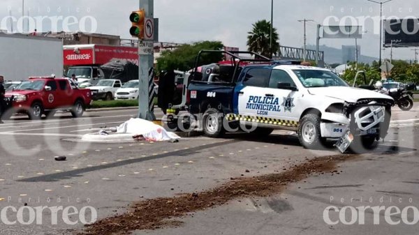 León: En choque de patrulla mueren 2 detenidos y salen heridos 4 policías