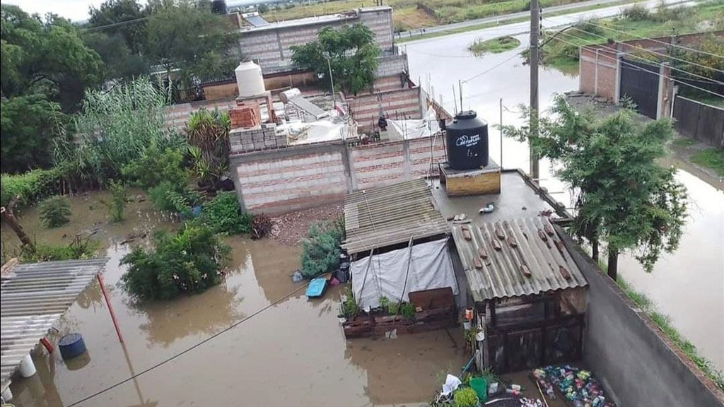 Lluvias incomunican a comunidades rurales en el noreste de Guanajuato