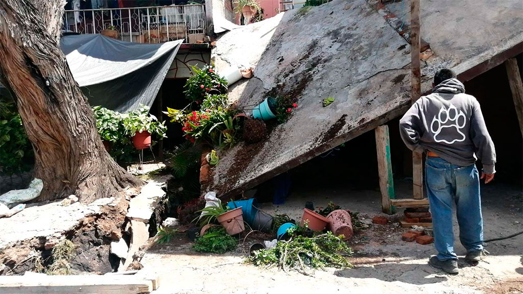 Celaya: Una grieta se ‘tragó’ la casa de Octavio y por poco también a su familia