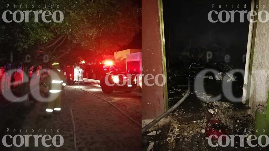 Incendio de una casa en Apaseo el Alto alerta a vecinos de San Telmo