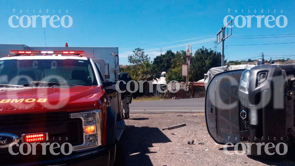 Choque en entronque de Guanajuato deja tres lesionados