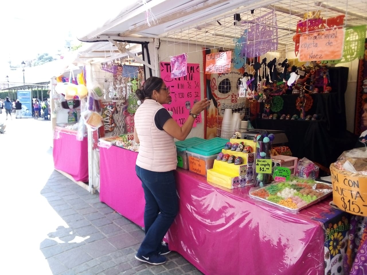 Aprueban 40 lugares a comerciantes para la Feria del Alfeñique en Guanajuato capital