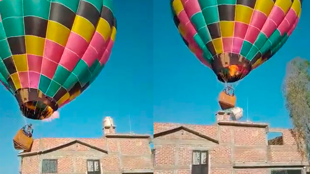 Festival del Globo paga tinaco tirado por piloto; le invitan entrada al dueño