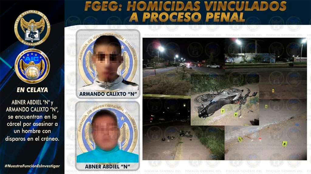 Vinculan a proceso a Armando y Abner por matar a un hombre en Celaya