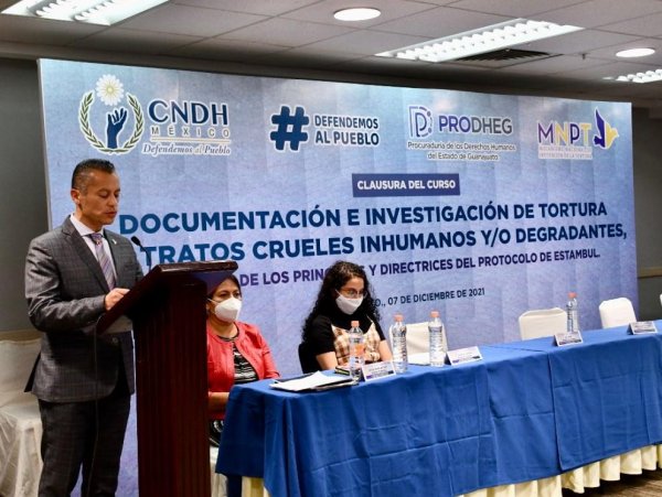 Clausuran curso sobre la tortura como violación grave a derechos humanos