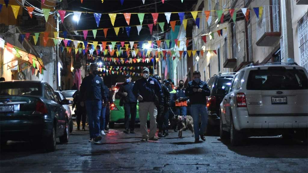 Despliegan operativo de seguridad para la protección del templo de la Calzada de Guadalupe en Guanajuato