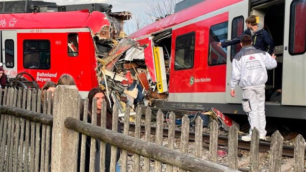 Choque de trenes deja a Múnich de luto; hay al menos 1 muerto y 10 heridos