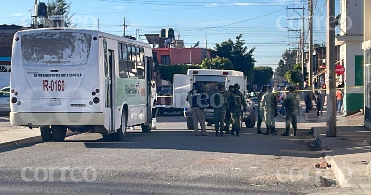 Asesinan a balazos a chofer del camión de la ruta 14 en Irapuato