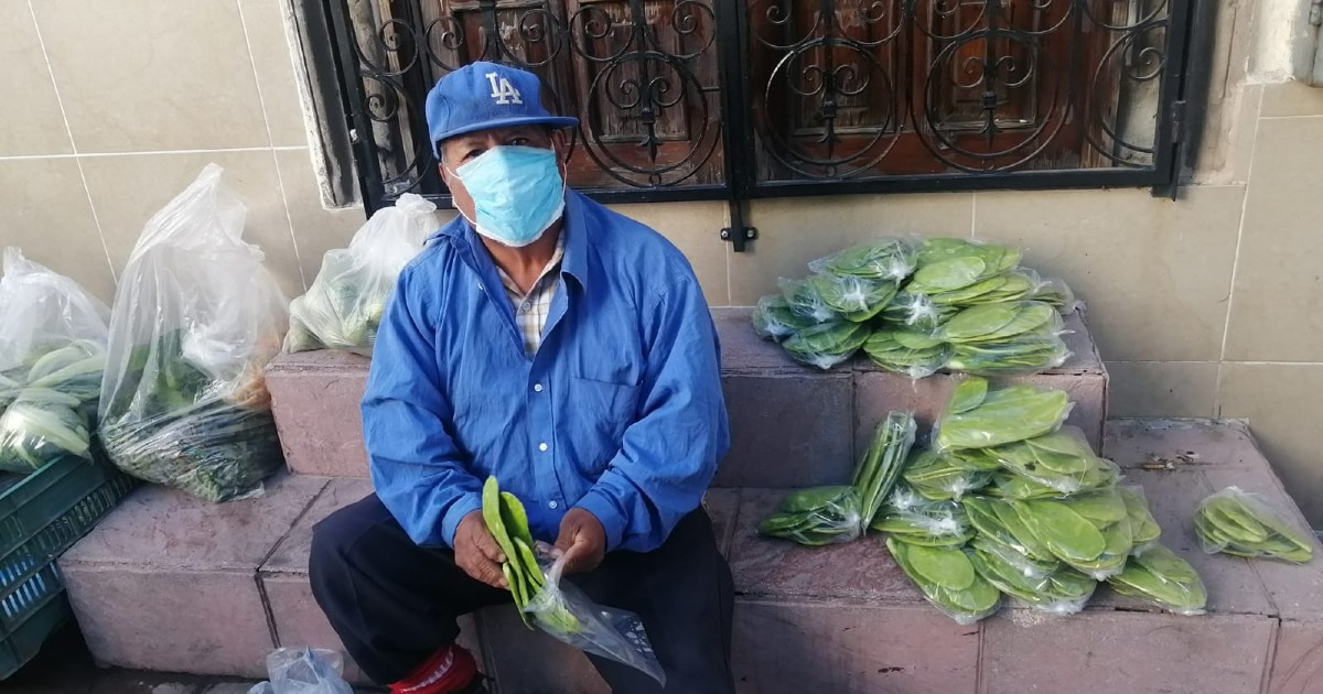 Salamanca: Martiniano sobrevive 50 años vendiendo hortalizas, aún frente a la pandemia