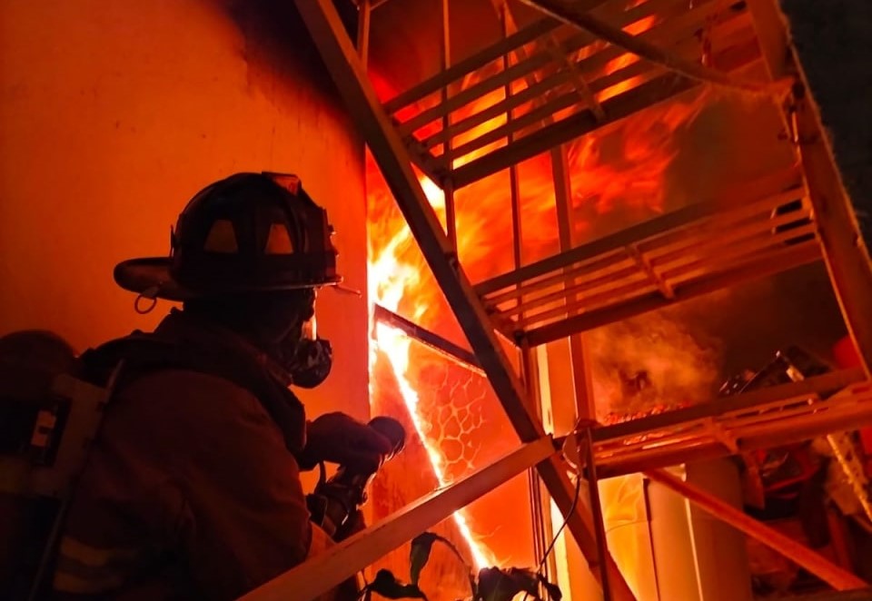 Guanajuato: Bomberos rescatan a mujer de la tercera edad y 4 canes de incendio