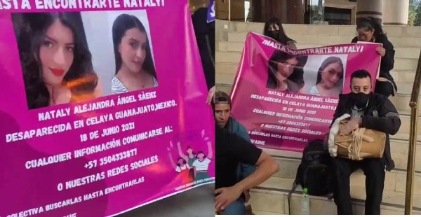 Exigen en Colombia que encuentren a Nataly en México; se plantan en embajada