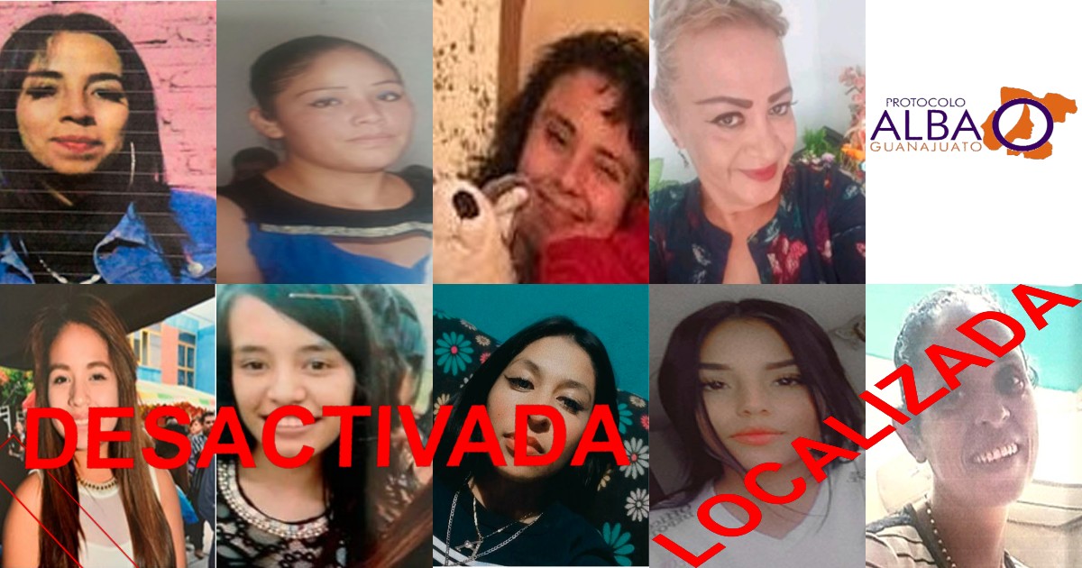 Guanajuato suma 5 mujeres desaparecidas en 6 días y desactiva 3 alertas