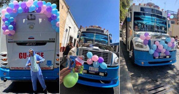 Con carruaje a la ‘Lilo y Stitch’, choferes de Guanajuato capital llevaron sonrisas a los pequeños