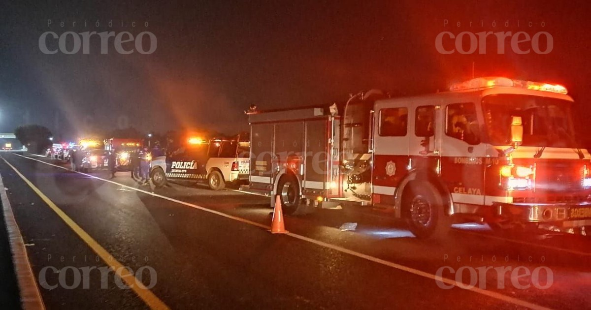 Choque en la Celaya-Comonfort deja un muerto y cuatro heridos