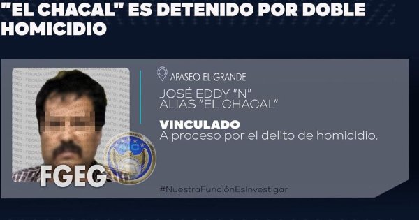 Arrestan a ‘El Chacal’ en Apaseo por el homicidio de una pareja