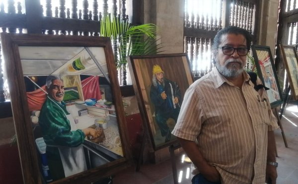 Agripino Aguilar Negrete enmarca la cultura salmantina en su pintura