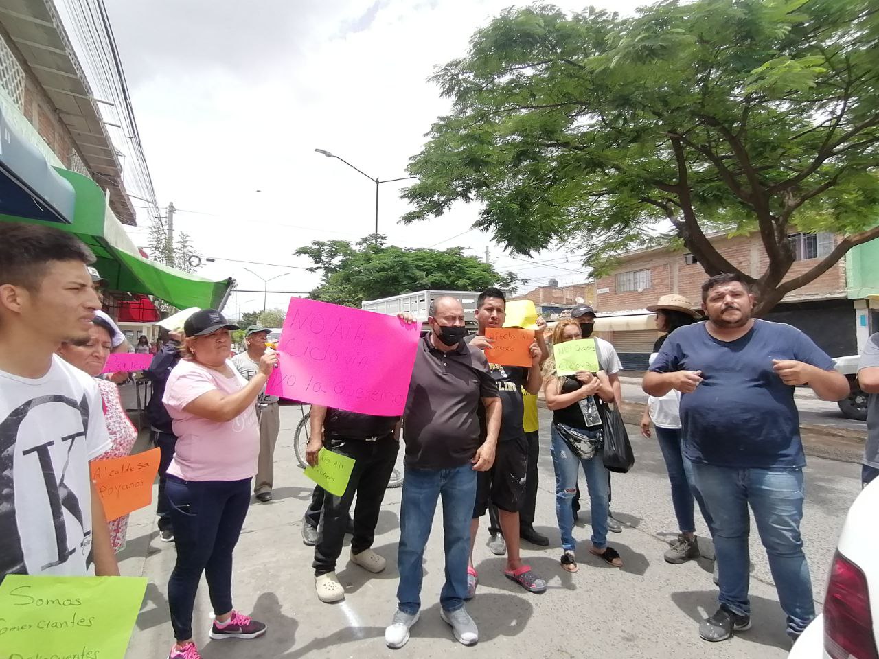 León: Comerciantes se manifiestan por proyecto de ciclovía en la avenida Enrique Aranda