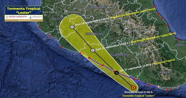 Tocó tierras de Guerrero tormenta tropical ‘Lester’, AICM cancela vuelos