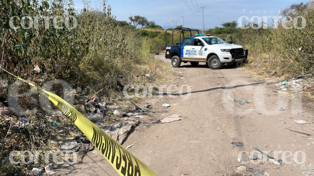 Hallan el cadáver de una persona en camino de terracería de Irapuato