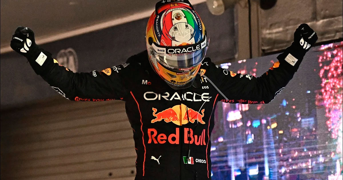 Checo Pérez lidera en mal clima y se lleva su cuarto triunfo en la F1