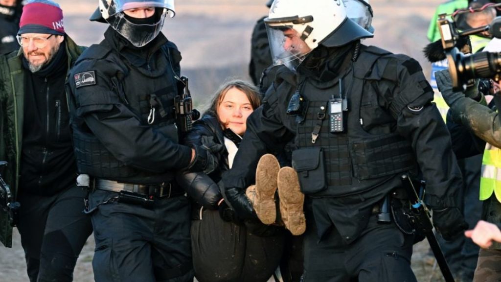 Greta Thunberg es detenida por la Policía de Alemania durante protesta ambiental