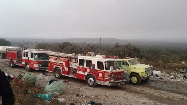 Incendio en tiradero de San Luis de la Paz suma 4 días ardiendo pese a labores