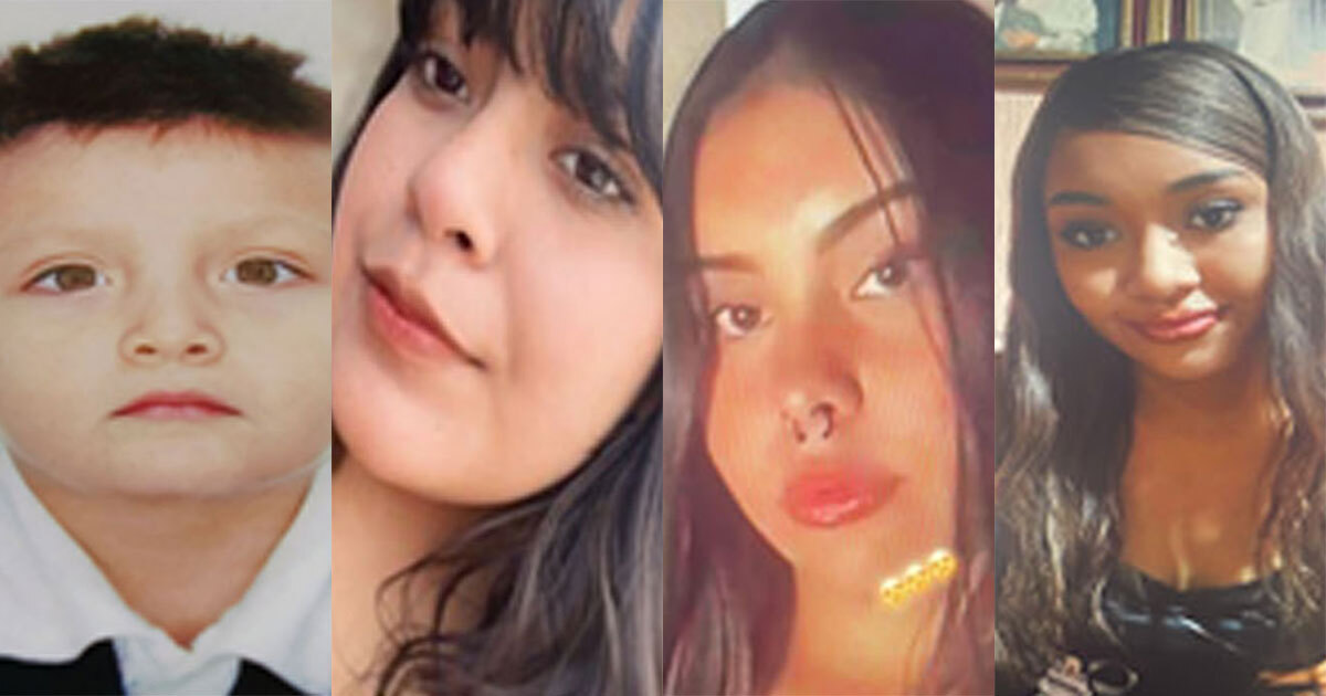 ¡Ayúdanos a encontrarlos! Buscan a Iván, Luz, Karla y Esmeralda, desaparecidos en Guanajuato