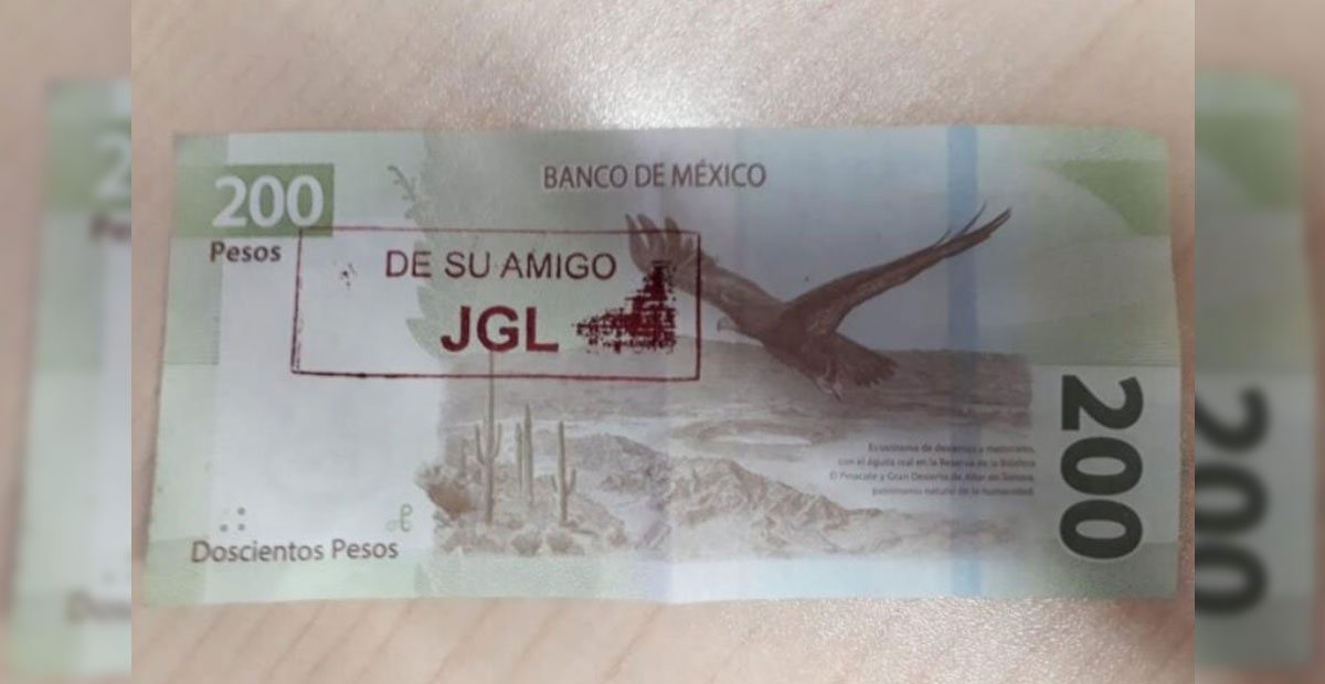 ¡Chapo billetes! de 200 pesos circulan en Culiacán