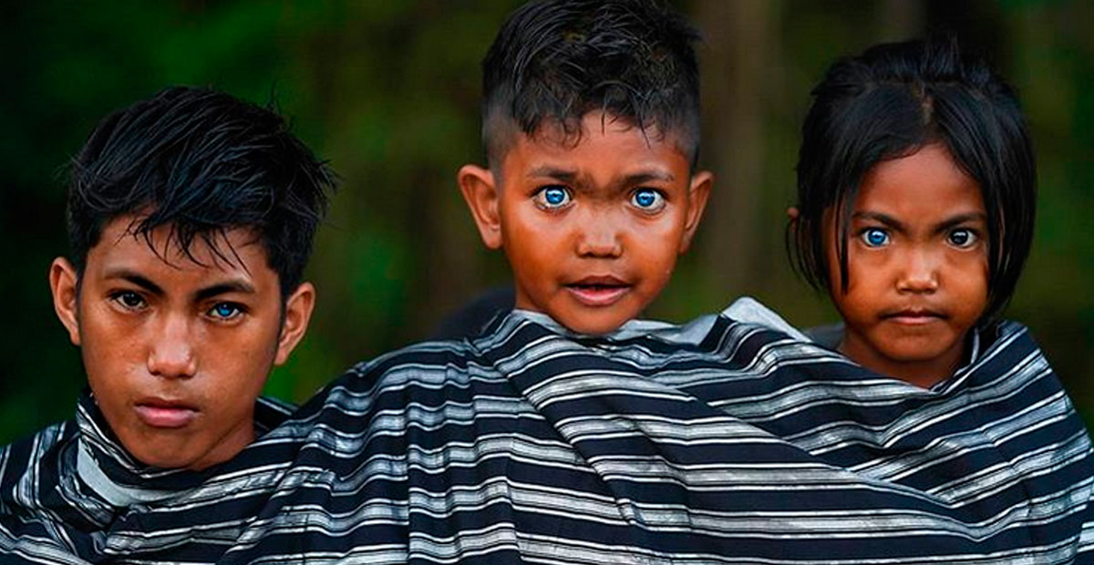 Tribu con rara mutación genética cautiva al mundo con sus ojos