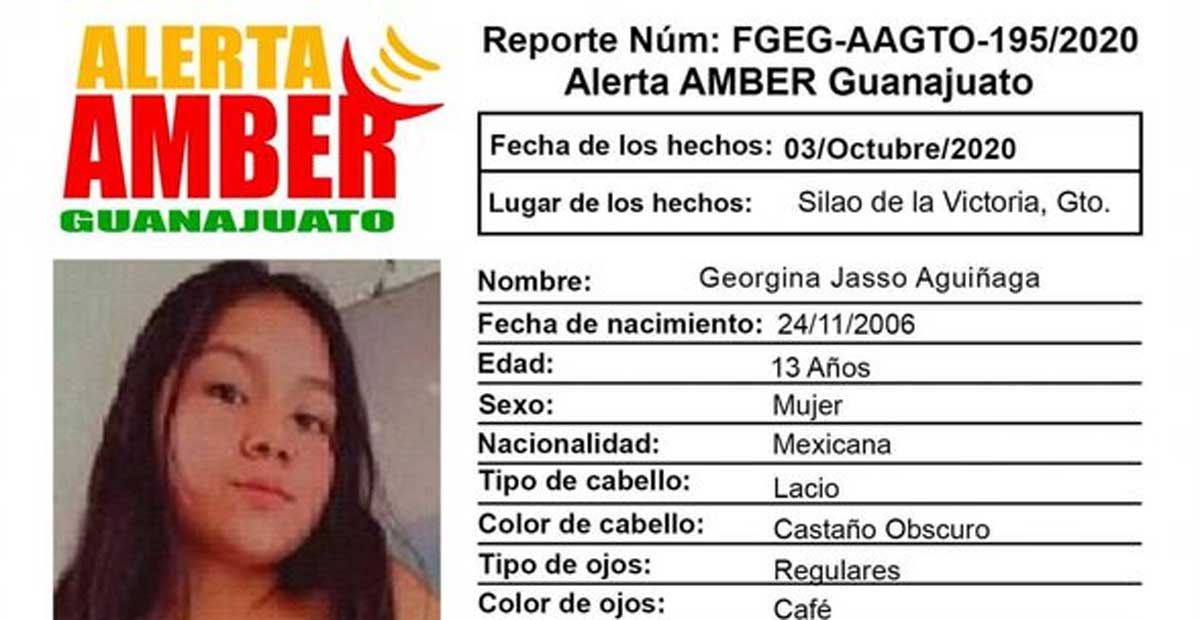 Activan Alerta Amber por Georgina