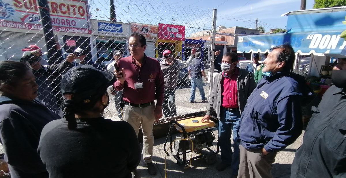 GN apoya a comerciantes del mercado Barahona, suspende instalación de malla ciclónica