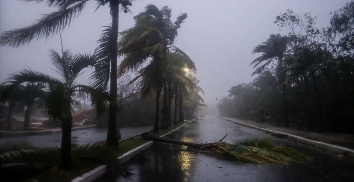 Sonido escalofriante captado durante el huracán Delta en Quintana Roo