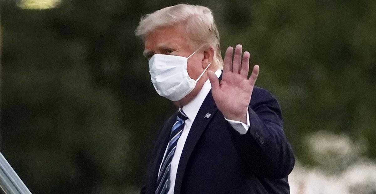 Trump vuelve a la oficina; se jacta de superar virus