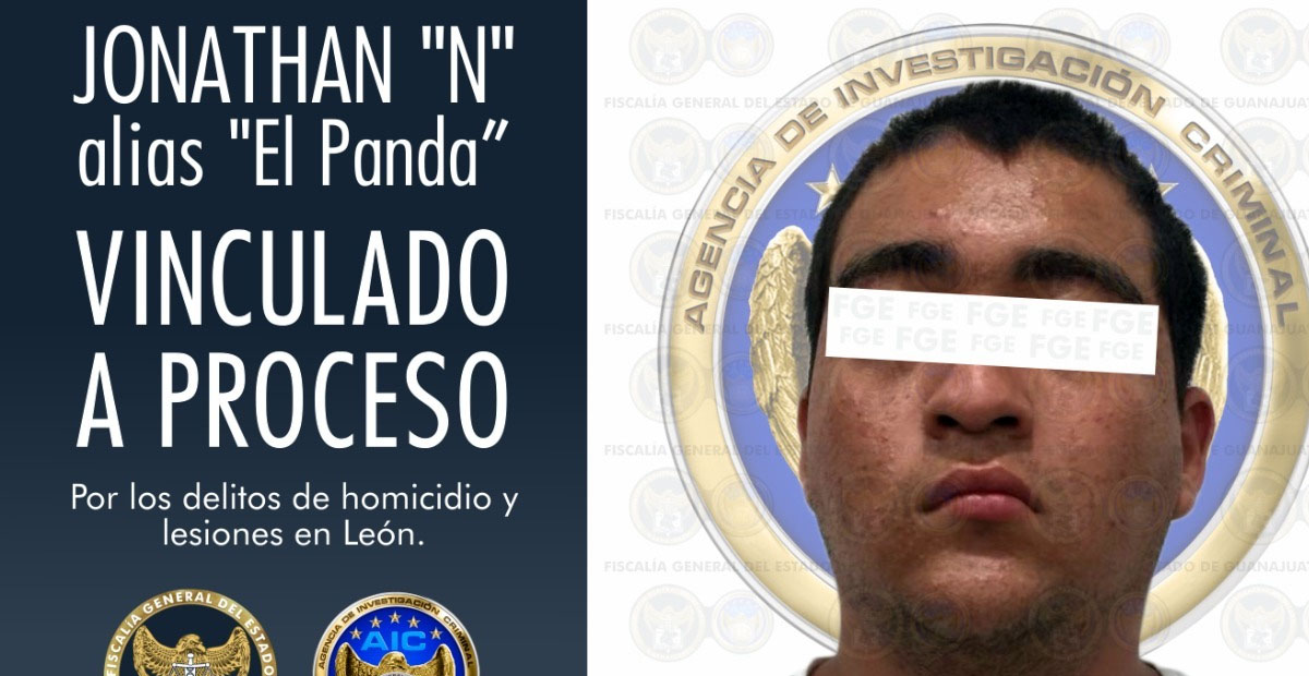 Capturan a ‘El Panda’, será vinculado a proceso por delito de homicidio simple