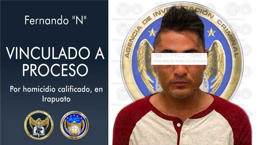 Vinculan a proceso a presunto homicida en Irapuato