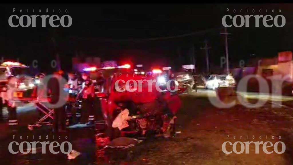 Accidente en la Celaya-Salvatierra deja a cuatro personas lesionadas