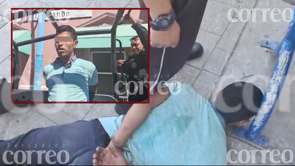 Detienen a hombre afuera del Ministerio Público de Silao tras asaltar a ciudadana