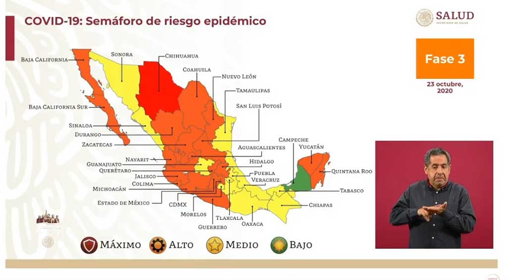 Alertan a estados por cambios en el Semáforo de Riesgo Epidemiológico