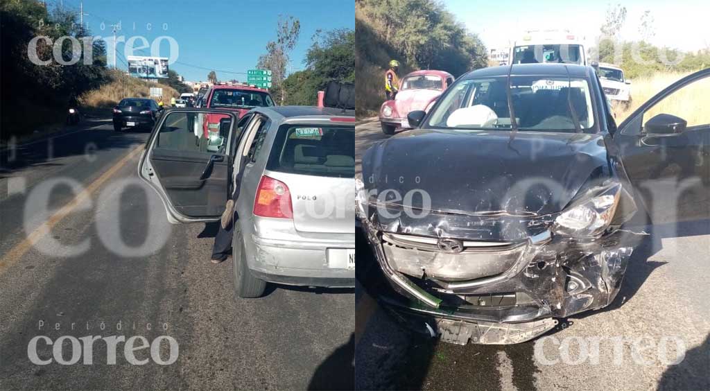 Choque en la Guanajuato-Silao deja solo daños materiales