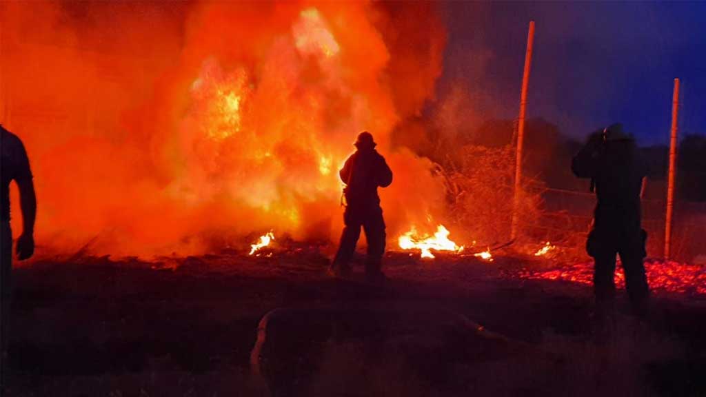 Incendio alcanza vivienda en Parque Industrial Fipasi, en Silao